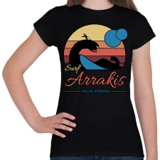PRINTFASHION Surf Arrakis - Női póló - Fekete női póló