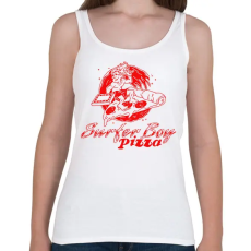 PRINTFASHION Surfer Boy Pizza - Női atléta - Fehér
