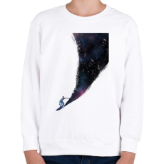 PRINTFASHION Surfing the universe - Gyerek pulóver - Fehér