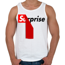 PRINTFASHION Surprise - Férfi atléta - Fehér atléta, trikó