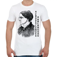 PRINTFASHION Susan B. Anthony idézet - Férfi póló - Fehér férfi póló