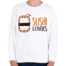 PRINTFASHION Sushi imádók - Gyerek pulóver - Fehér gyerek pulóver, kardigán