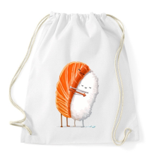 PRINTFASHION Sushi lover - Sportzsák, Tornazsák - Fehér tornazsák