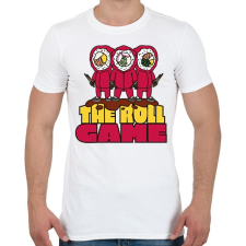 PRINTFASHION Sushi squid game - Férfi póló - Fehér férfi póló