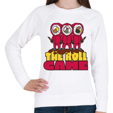 PRINTFASHION Sushi squid game - Női pulóver - Fehér női pulóver, kardigán