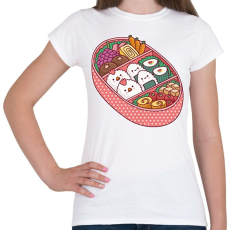 PRINTFASHION Sushi tál - Női póló - Fehér