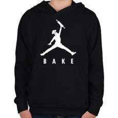 PRINTFASHION Sütés (Jordan logó) - Gyerek kapucnis pulóver - Fekete