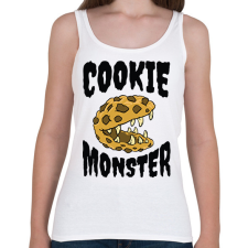 PRINTFASHION Süti szörny - Női atléta - Fehér női trikó