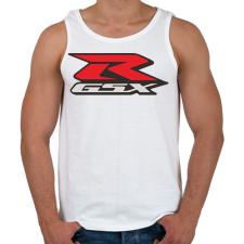 PRINTFASHION Suzuki GSXR - Férfi atléta - Fehér atléta, trikó