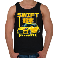 PRINTFASHION Suzuki swift - Férfi atléta - Fekete atléta, trikó