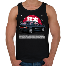 PRINTFASHION suzuki swift - Férfi atléta - Fekete atléta, trikó