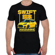PRINTFASHION Suzuki swift - Férfi póló - Fekete férfi póló