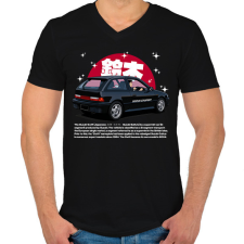 PRINTFASHION suzuki swift - Férfi V-nyakú póló - Fekete férfi póló