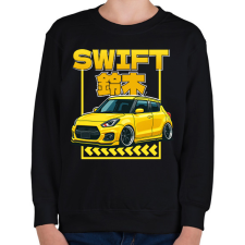 PRINTFASHION Suzuki swift - Gyerek pulóver - Fekete gyerek pulóver, kardigán