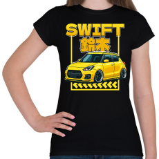 PRINTFASHION Suzuki swift - Női póló - Fekete