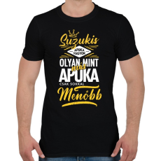 PRINTFASHION Suzukis apuka - Férfi póló - Fekete
