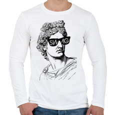 PRINTFASHION Swag 3 - Férfi hosszú ujjú póló - Fehér