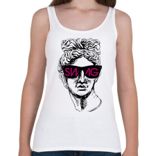 PRINTFASHION Swag 4 - Női atléta - Fehér női trikó