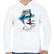 PRINTFASHION Swag 7 - Férfi kapucnis pulóver - Fehér