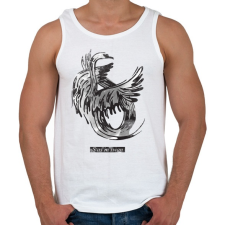 PRINTFASHION Swan - Férfi atléta - Fehér atléta, trikó