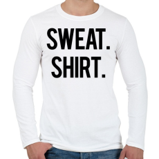 PRINTFASHION Sweat Shirt - Férfi hosszú ujjú póló - Fehér