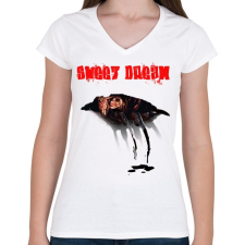PRINTFASHION sweet dream - Női V-nyakú póló - Fehér női póló