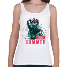 PRINTFASHION Sweet Summer - Női atléta - Fehér női trikó