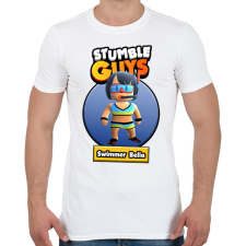 PRINTFASHION Swimmer Bella - Férfi póló - Fehér férfi póló