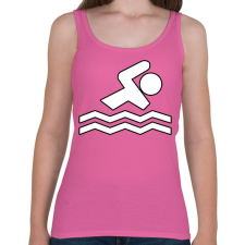 PRINTFASHION Swimmer - Női atléta - Rózsaszín női trikó