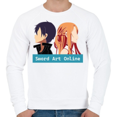 PRINTFASHION Sword Art Online - Férfi pulóver - Fehér