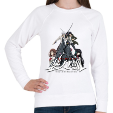 PRINTFASHION Sword Gai - Női pulóver - Fehér női pulóver, kardigán