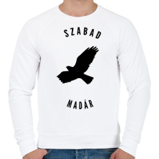 PRINTFASHION szabadmadár - Férfi pulóver - Fehér