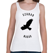 PRINTFASHION szabadmadár - Női atléta - Fehér női trikó