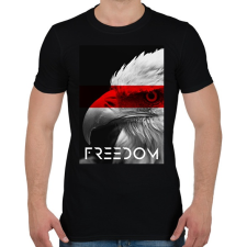 PRINTFASHION Szabadság - Férfi póló - Fekete férfi póló