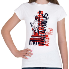 PRINTFASHION Szabadság-szobor - Női póló - Fehér