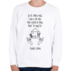 PRINTFASHION Szabó Lőrinc - Nyár - Gyerek pulóver - Fehér