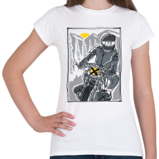 PRINTFASHION Száguldás - Női póló - Fehér