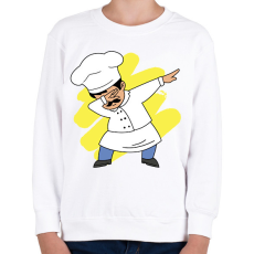 PRINTFASHION Szakács dab - Gyerek pulóver - Fehér