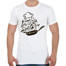 PRINTFASHION Szakács - Férfi póló - Fehér