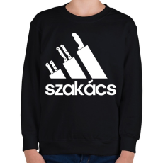 PRINTFASHION Szakács - Gyerek pulóver - Fekete