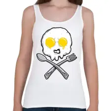 PRINTFASHION Szakács koponya - Női atléta - Fehér női trikó
