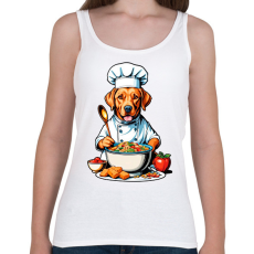 PRINTFASHION Szakács kutya - Női atléta - Fehér