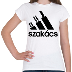 PRINTFASHION Szakács - Női póló - Fehér
