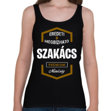 PRINTFASHION Szakács prémium minőség - Női atléta - Fekete női trikó