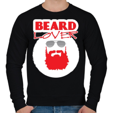PRINTFASHION szakáll-beard lover - Férfi pulóver - Fekete