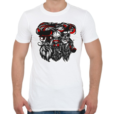 PRINTFASHION szakáll-kalóz szakáll - Férfi póló - Fehér