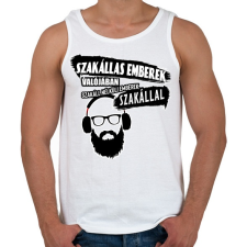 PRINTFASHION szakáll-szakállas emberek.... - Férfi atléta - Fehér atléta, trikó