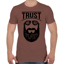 PRINTFASHION Szakállas vagyok - Férfi póló - Mogyoróbarna férfi póló