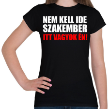 PRINTFASHION Szakember (3) - Női póló - Fekete női póló