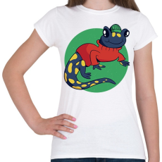 PRINTFASHION Szalamandra - Női póló - Fehér